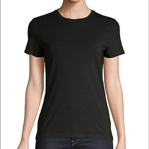 Lord & Taylor Crewneck Stretch Basic Cotton Tee